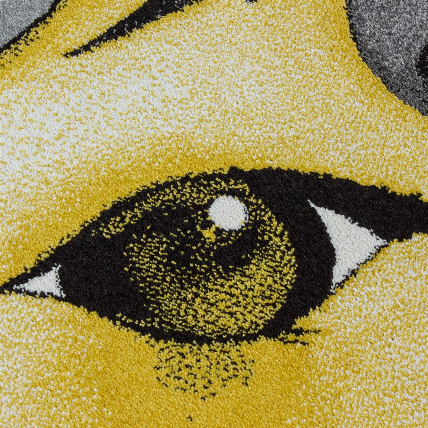 Yellow & Grey Unicorn Rug - Kids - Bargainia.com - 