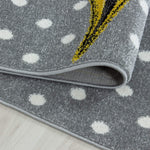 Yellow & Grey Unicorn Rug - Kids - Bargainia.com - 