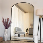 Yoko - Black Metal Gentle Arch Mirror - 200cm x 120cm - Bargainia.com - 