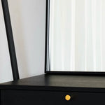Yoko - Black Metal Gentle Arch Mirror - 95cm x 120cm - Bargainia.com - 