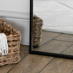 Yoko - Full Length Black Metal Gentle Arch Mirror - 180cm x 90cm - Bargainia.com - 
