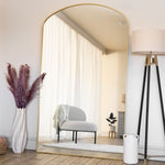 Yoko - Full Length Gold Metal Gentle Arch Mirror - 180cm x 90cm. - Bargainia.com - 