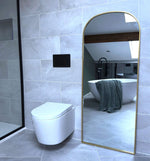 Yoko - Gold Metal Gentle Arch Mirror - 150cm x 60cm - Bargainia.com - 