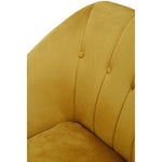 Yvette Mustard Velvet Right Hand Chaise Longue - Bargainia.com - 5018705952031