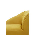 Yvette Mustard Velvet Right Hand Chaise Longue - Bargainia.com - 5018705952031