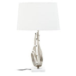 Zaha Brushed Chrome Spoke Table Lamp - Bargainia.com - 5018705993713