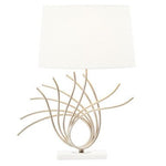 Zaha Brushed Chrome Spoke Table Lamp - Bargainia.com - 5018705993713