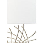 Zaha Brushed Chrome Spoke Table Lamp - Bargainia.com - 5018705993713