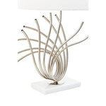 Zaha Brushed Chrome Spoke Table Lamp - Bargainia.com - 5018705993713