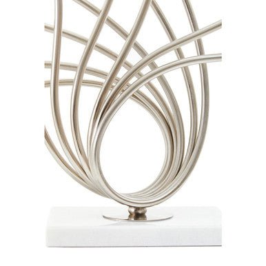 Zaha Brushed Chrome Spoke Table Lamp - Bargainia.com - 5018705993713