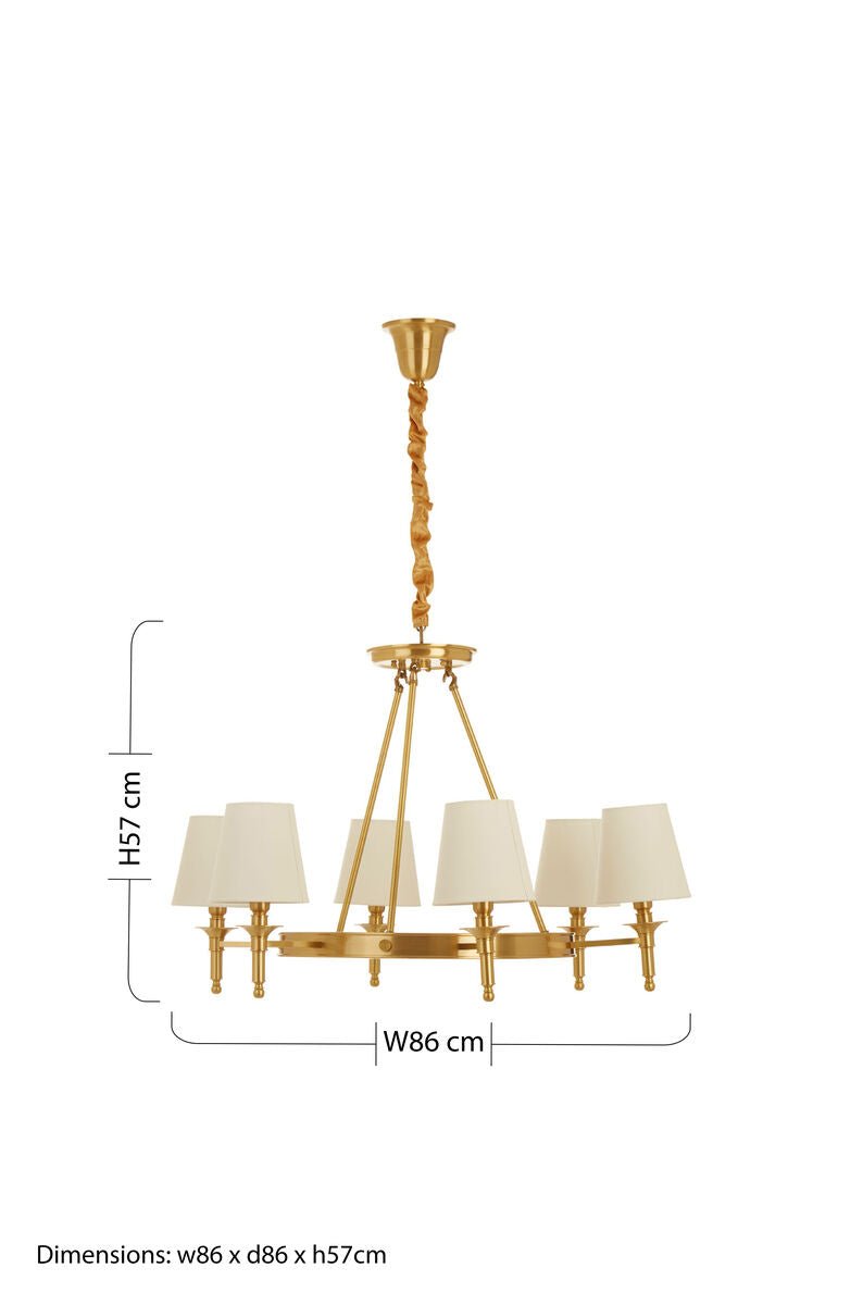 Zina 6 Arm Ceiling Light - Bargainia.com - 5018705441498