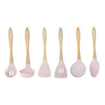 Zing 7 Piece Utensil Set In Pastel Pink - Bargainia.com - 5018705943978