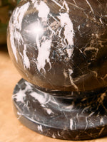 Zoro Black and White Veined Marble Ball Sculpture - Bargainia.com - 5063227016808