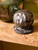Zoro Black and White Veined Marble Ball Sculpture - Bargainia.com - 5063227016808