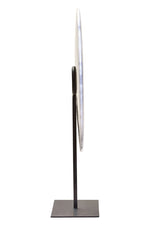 Zoro Extra Large Round Dia 35cm Grey Marble Disc Sculpture - Bargainia.com - 5063227015726