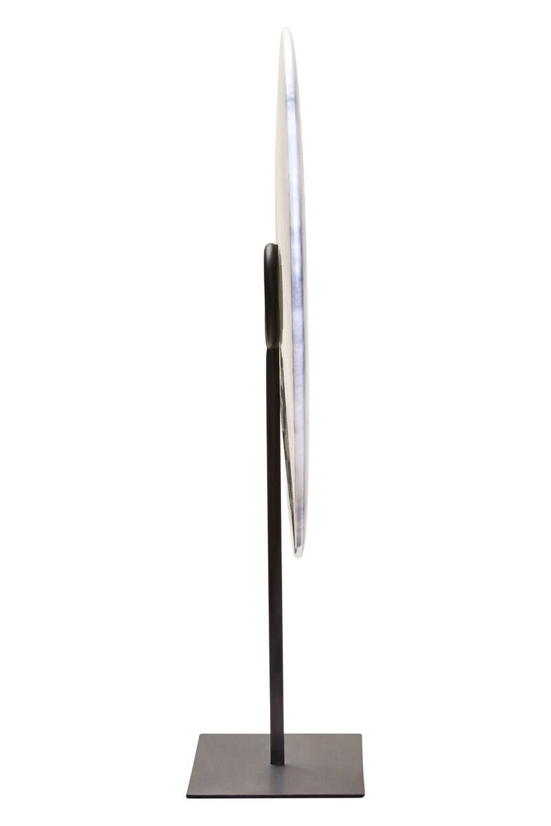 Zoro Extra Large Round Dia 35cm Grey Marble Disc Sculpture - Bargainia.com - 5063227015726