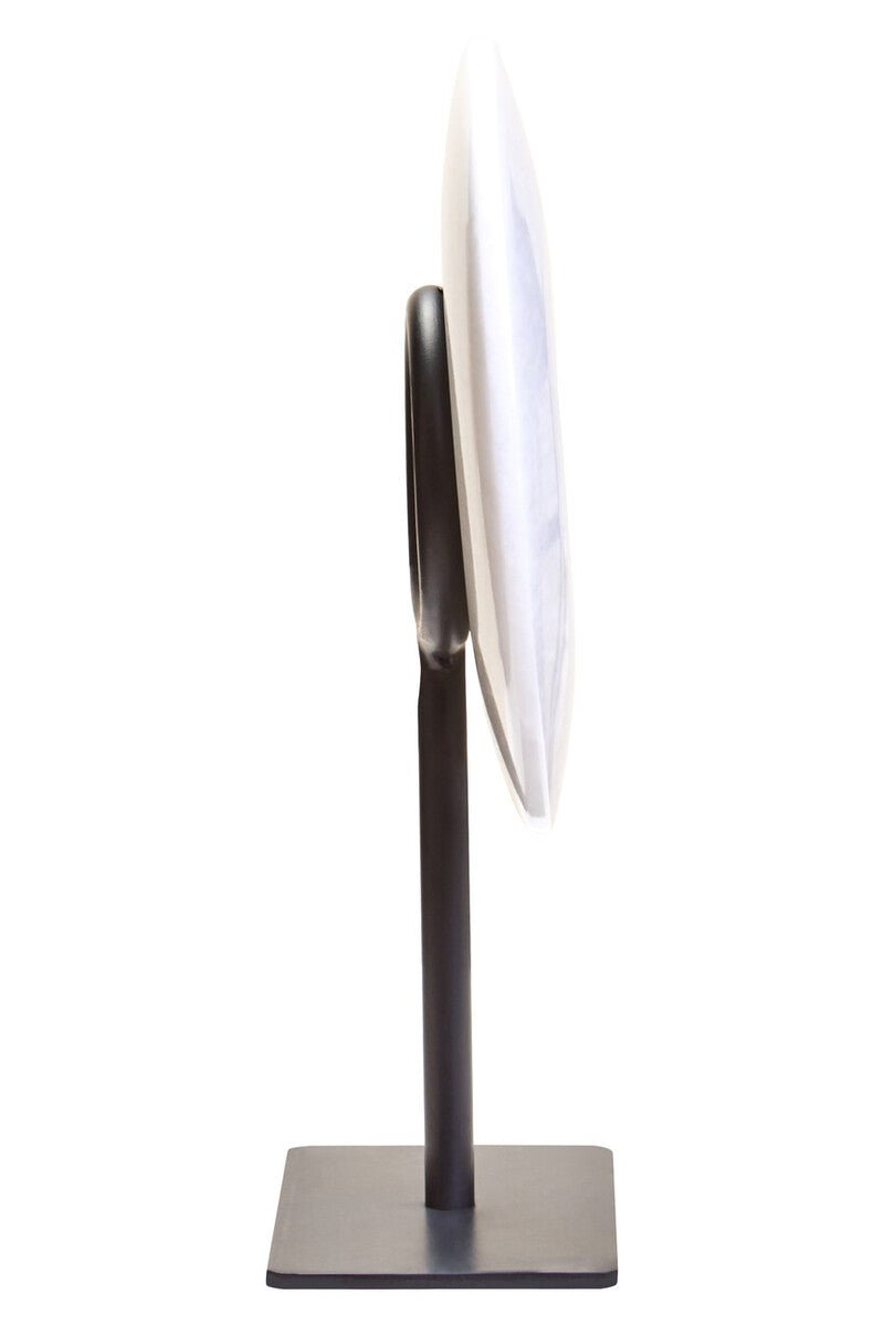 Zoro Extra Small Round Dia 15cm White Marble Disc Sculpture - Bargainia.com - 5063227015733