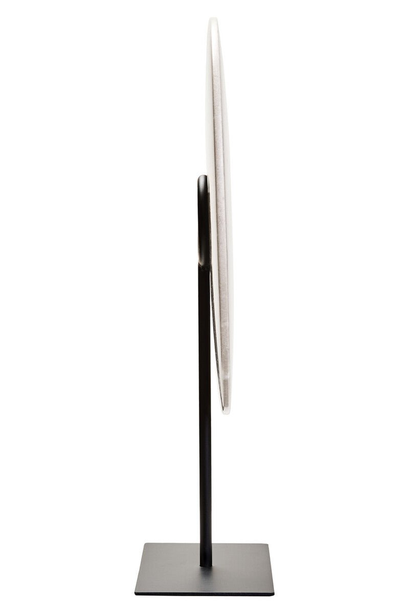 Zoro Large Round Dia 30cm Grey Marble Disc Sculpture - Bargainia.com - 5063227015719