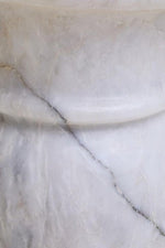 Zoro White Marble Stool And Side Table - Bargainia.com - 5063227016907