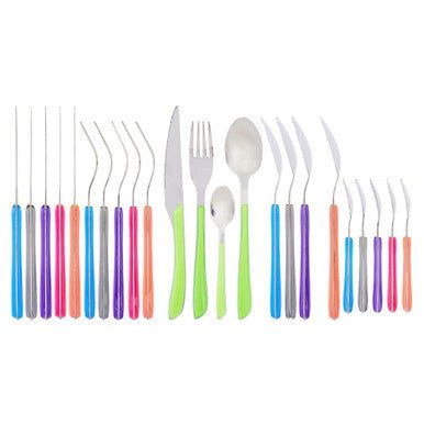 Zuma 24Pc Multi Coloured Cutlery Set - Bargainia.com - 5018705360102