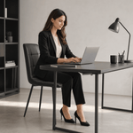 Zurich Dining Chair - Embossed Black Faux Leather - Bargainia.com - 5056536130273