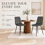 Zurich Dining Chair - Embossed Grey Velvet - Bargainia.com - 5056536130310