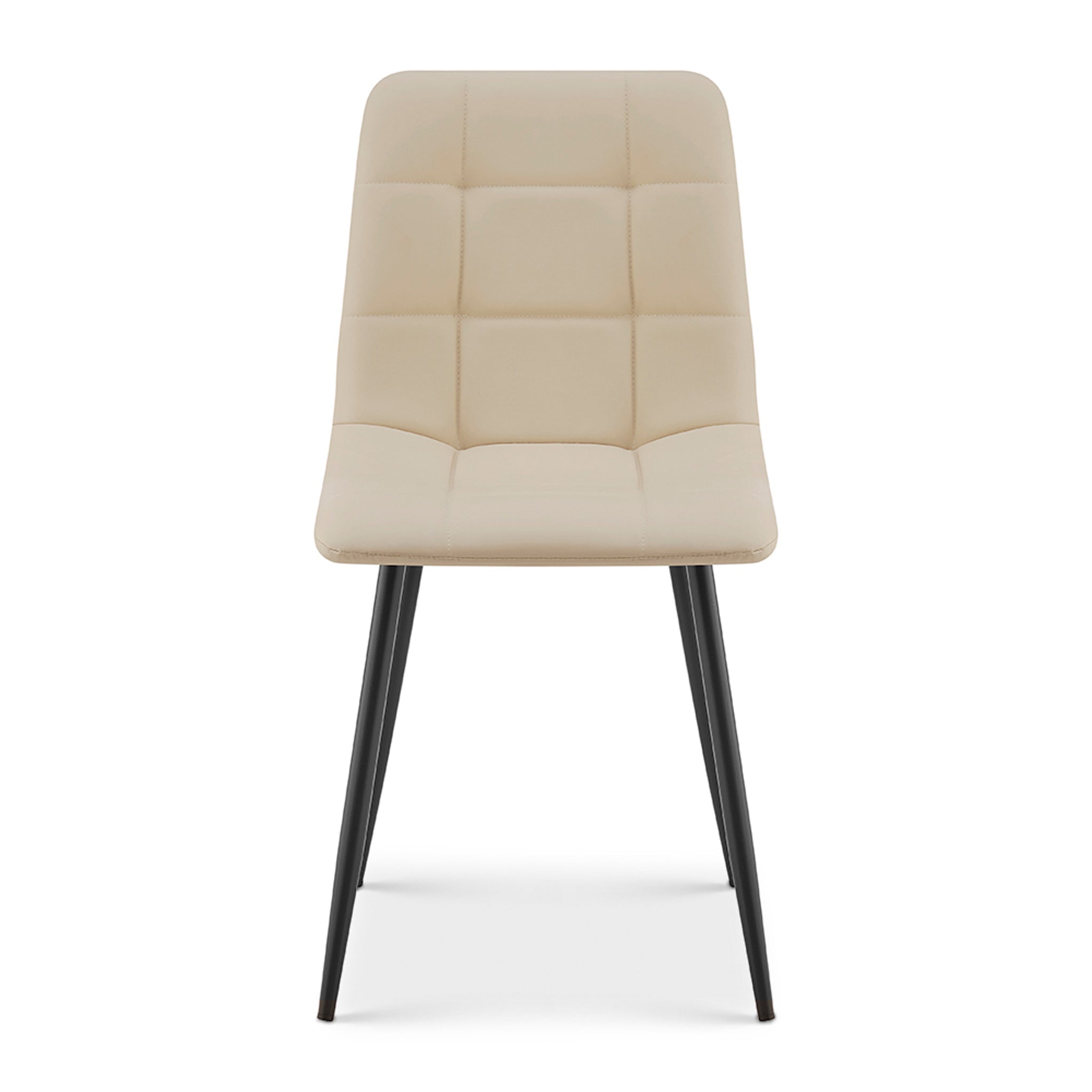 Zurich Dining Chair - Embossed Ivory White Velvet Bargainia Single
