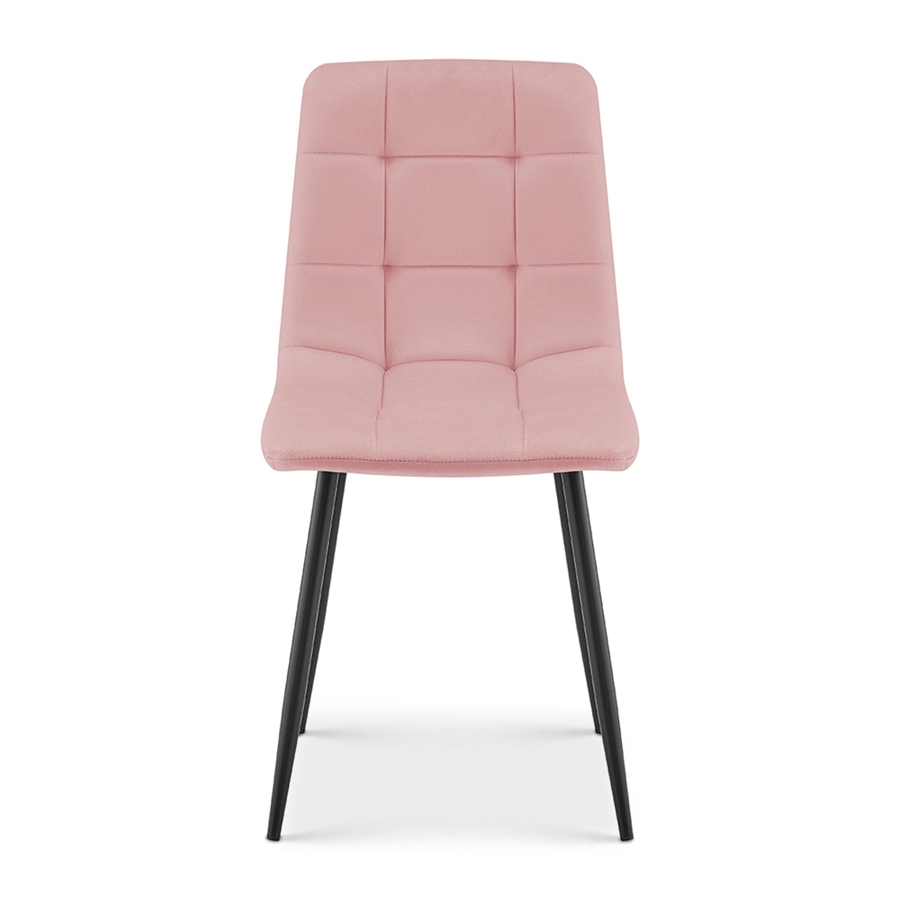 Zurich Dining Chair - Embossed Pink Velvet - Bargainia.com - 5056536130167