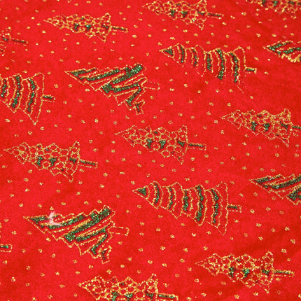 120 CM Glitter Tree Skirt - Red/Green-5056150210771-Bargainia.com