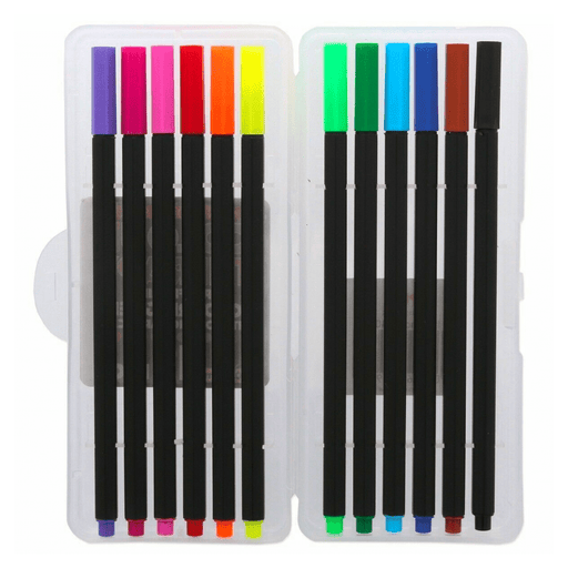 12Pc Colour Therapy Super Fine Line Crayons 5050565199041 Bargainia.com