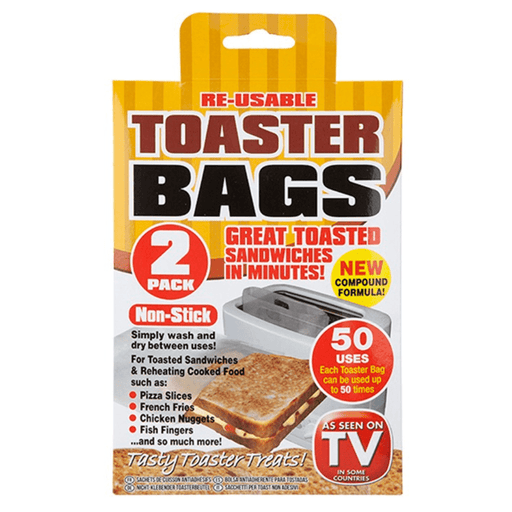 2Pc Miracle Non Stick Toasting Bag Printed 5050565460530 only5pounds-com