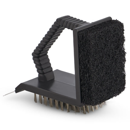3-in-1 Grill Brush - Black - 13cm 8711295675065 only5pounds-com