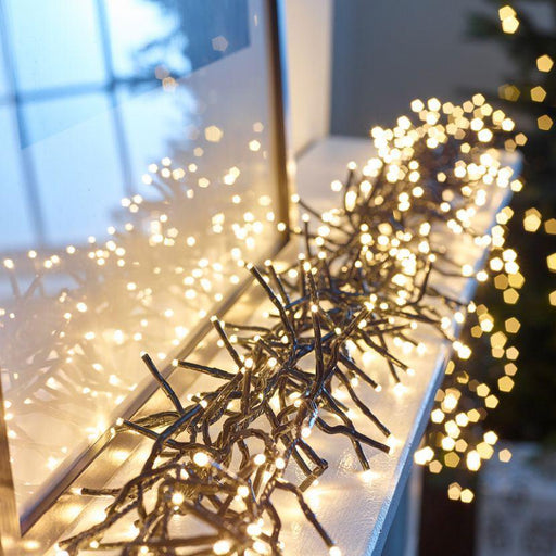 280 Christmas LED Cluster Chaser Lights - Warm White-5056150226406-Bargainia.com