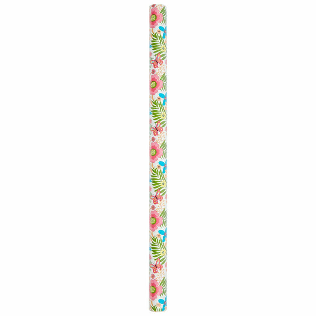 Floral Wrapping Paper - 2 Assorted Designs -3m Roll-Bargainia.com