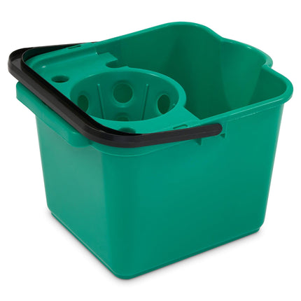 Mop Bucket With Wringer - Green-5010303039541-Bargainia.com