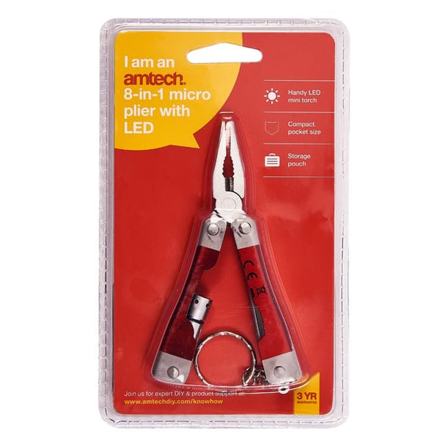 8-In-1 Micro Pliers With Led 5032759034444 Bargainia.com