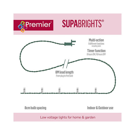 Premier 80 Multi-Action Supabrights - White LEDs - Green Cable-5050882060802-Bargainia.com