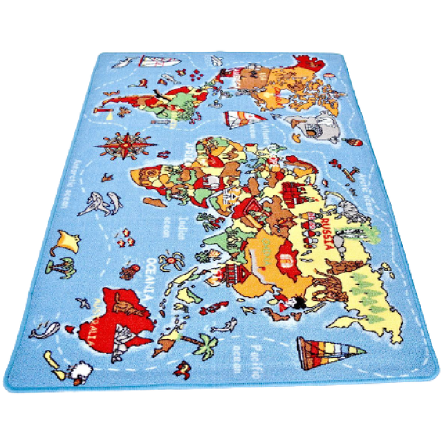 World Map Play Mat | Educational Fun Mats | Free UK Delivery-Bargainia.com