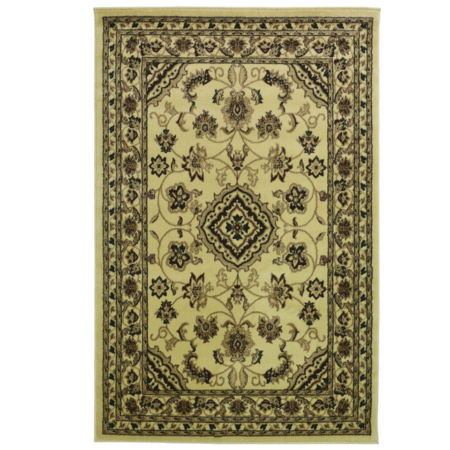 Indiana Floral Beige Traditional Rug | bargiania.com | Traditional Rugs-Bargainia.com