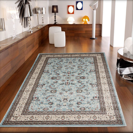 Jersey Blue Floral Traditional Rug | bargiania.com | Traditional Rugs-Bargainia.com