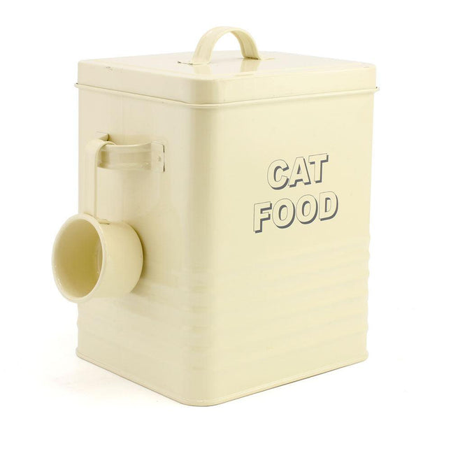 Cat Food Container with Scoop - Assorted Colours-5010792222189-Bargainia.com