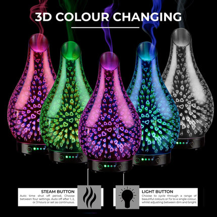 Desire Hearts Colour Changing Aroma Humidifier-5010792463803-Bargainia.com