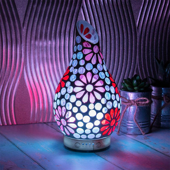 Pink flower mosaic humidifier main