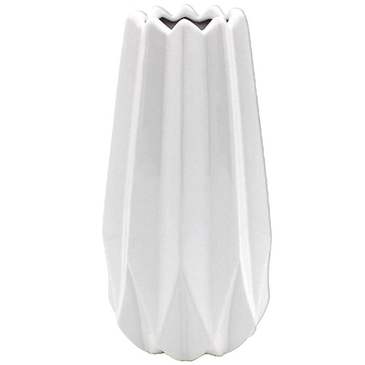 Small Ceramic Geometric Vase - 23cm-5010792478661-Bargainia.com