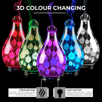Desire Silver Christmas Bauble Colour Changing Aroma Humidifier-5010792519418-Bargainia.com