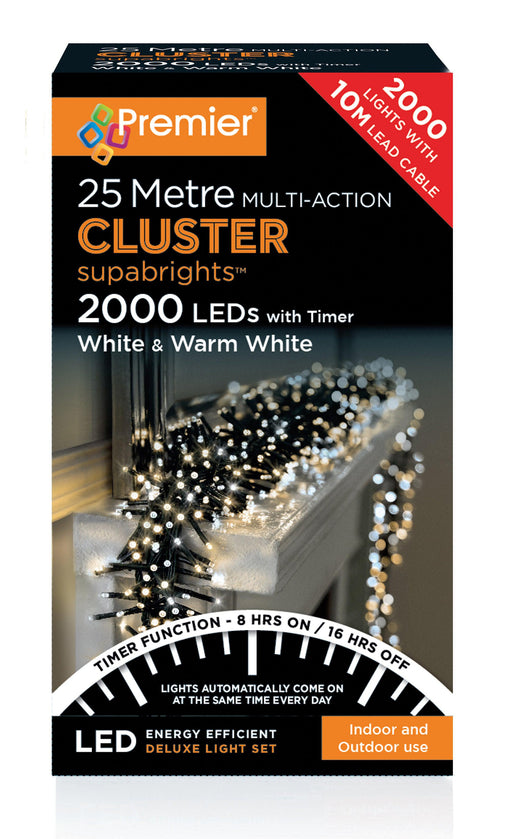 Premier 2000 Multi-Action LED Clusters - White & Warm White-5053844154793-Bargainia.com