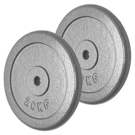 Iron Dumbell & Barbell Plates | 20kg | Liveup Sports-Bargainia.com