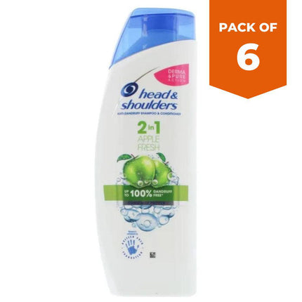 Head & Shoulders 2 In 1 Shampoo & Conditioner - Apple Fresh - 450ml-Bargainia.com