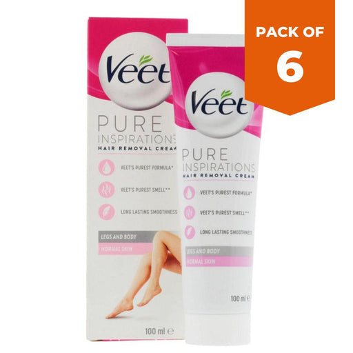 Veet Pure Inspirations Hair Removal Cream - Normal Skin - 100ml-Bargainia.com