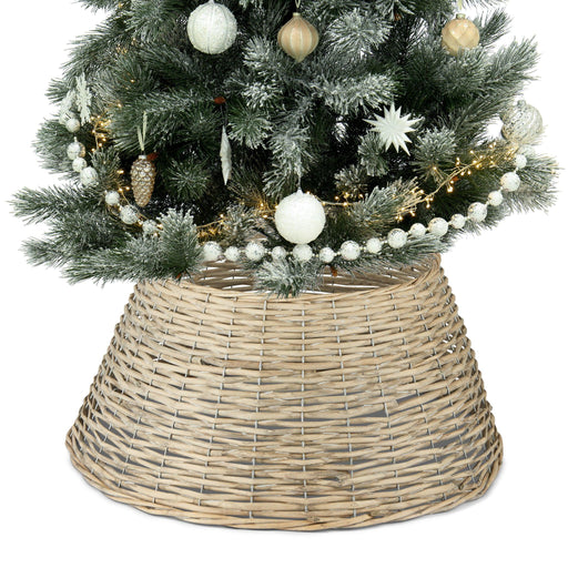 Grey Willow Christmas Tree Skirt-Bargainia.com